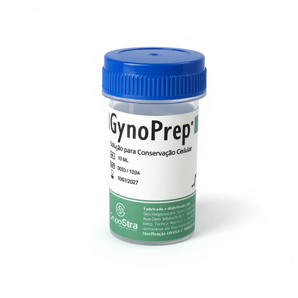 GynoPrep® Kit de Coleta - Frasco 10 mL + Espátula Ayre + Escova Cervical